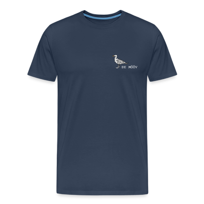 Männer Premium Bio T-Shirt - de mövv (weiss) - Navy