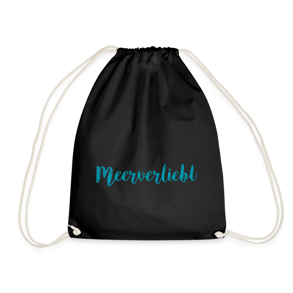 Turnbeutel - Meerverliebt - Schwarz