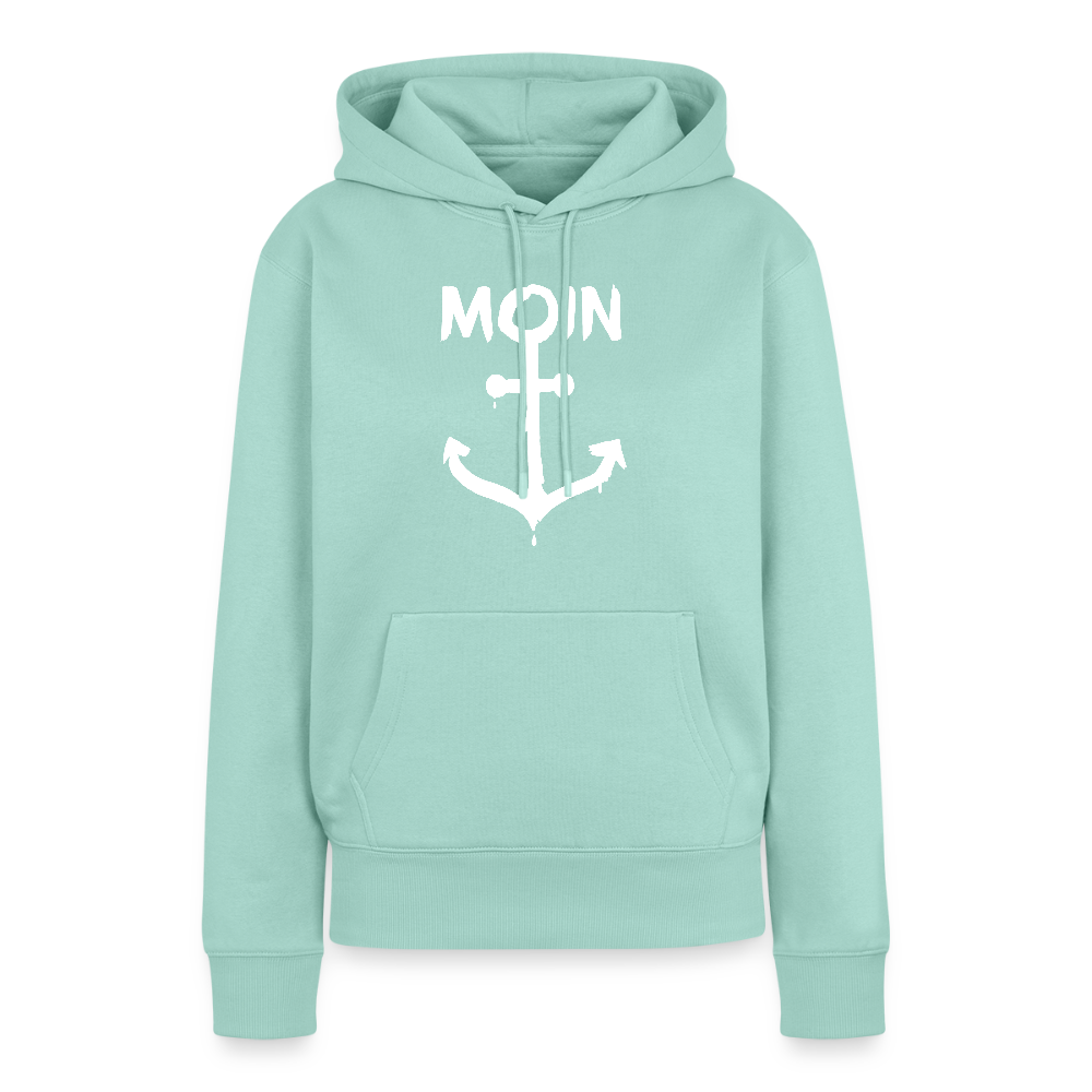 Damen Premium Hoodie - Moin Anker (weiss) - Mint 