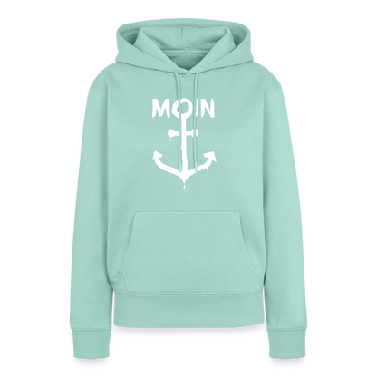 Damen Premium Hoodie - Moin Anker (weiss) - Mint 