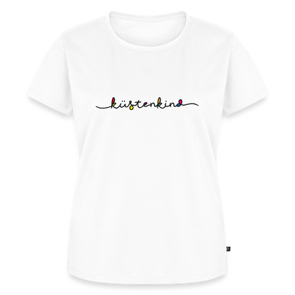 Damen Premium Bio T-Shirt - Küstenkind - Weiß