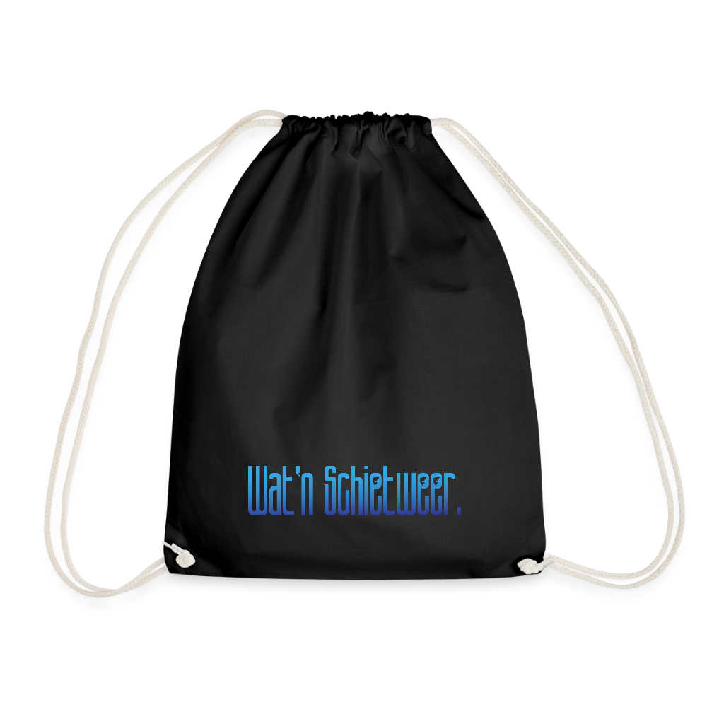 Turnbeutel - wat'n Schietweer - Schwarz