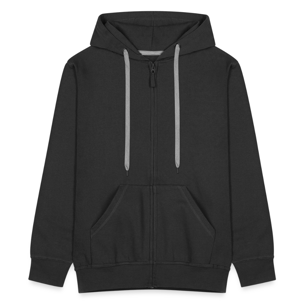 Herren Premium Kapuzenjacke - Schaf (weiss) - Schwarz