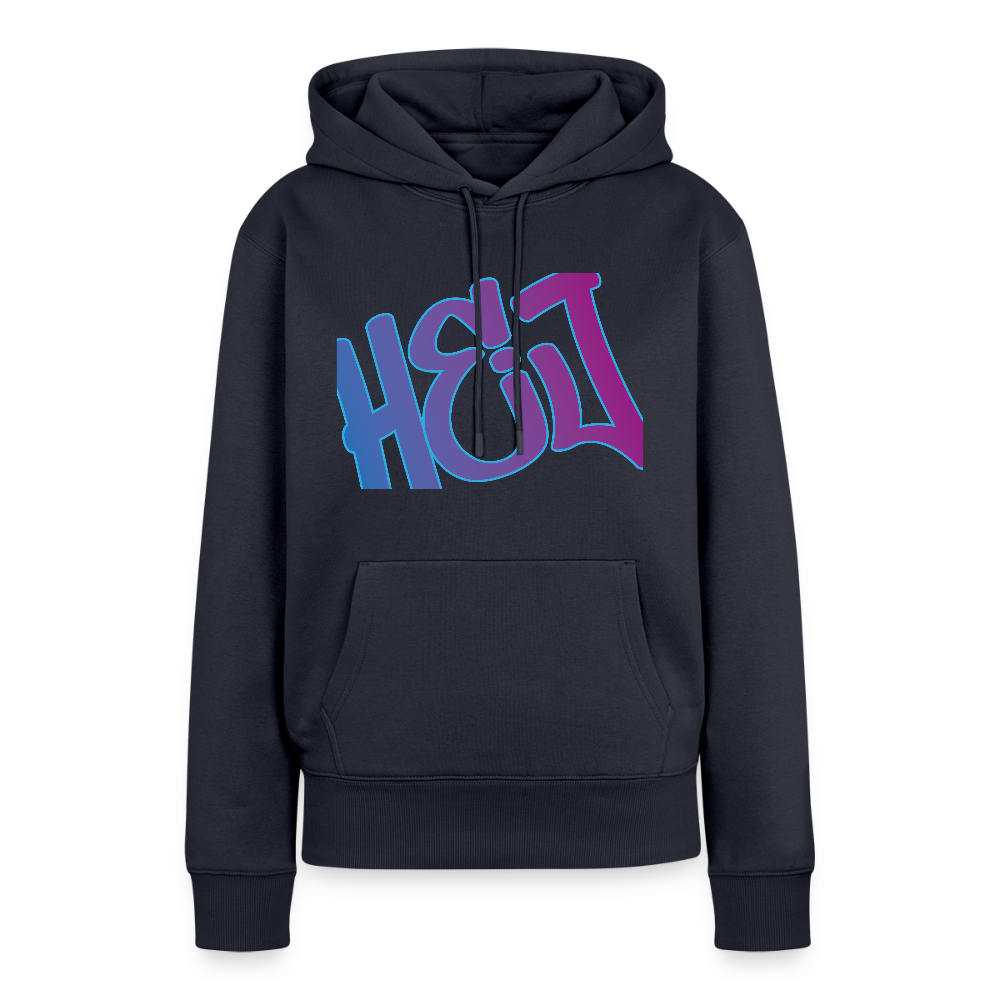 Damen Premium Hoodie - Hej - Navy