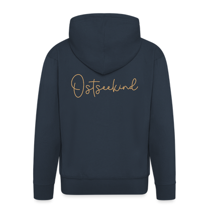 Männer Premium Kapuzenjacke - Ostseekind - Navy