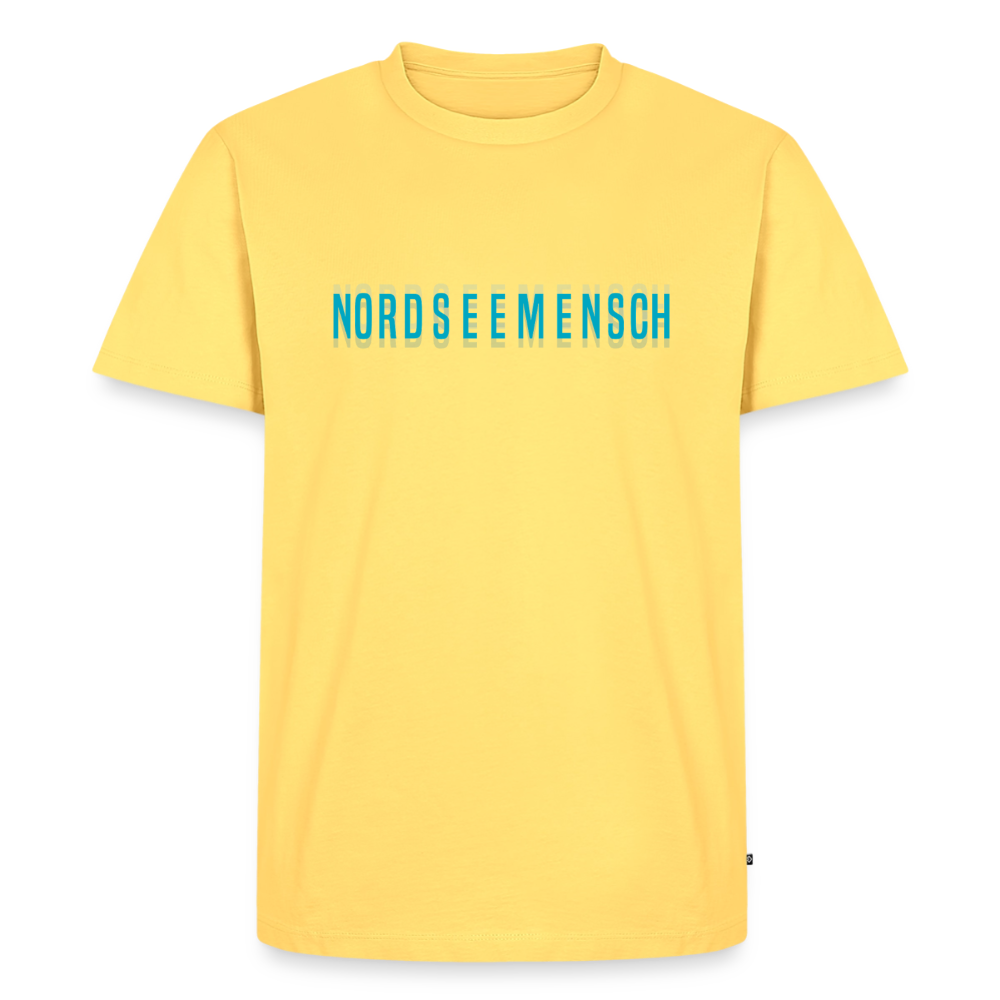Nordseemensch - Herren Premium T-Shirt - Pastellgelb