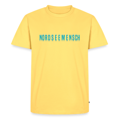 Nordseemensch - Herren Premium T-Shirt - Pastellgelb