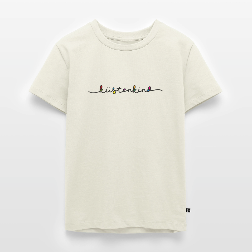 Kinder Premium T-Shirt "Küstenkind" - Naturweiß