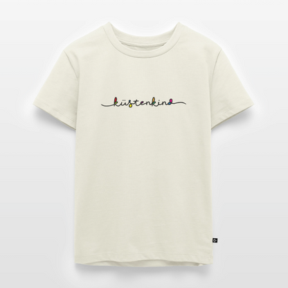 Kinder Premium T-Shirt "Küstenkind" - Naturweiß