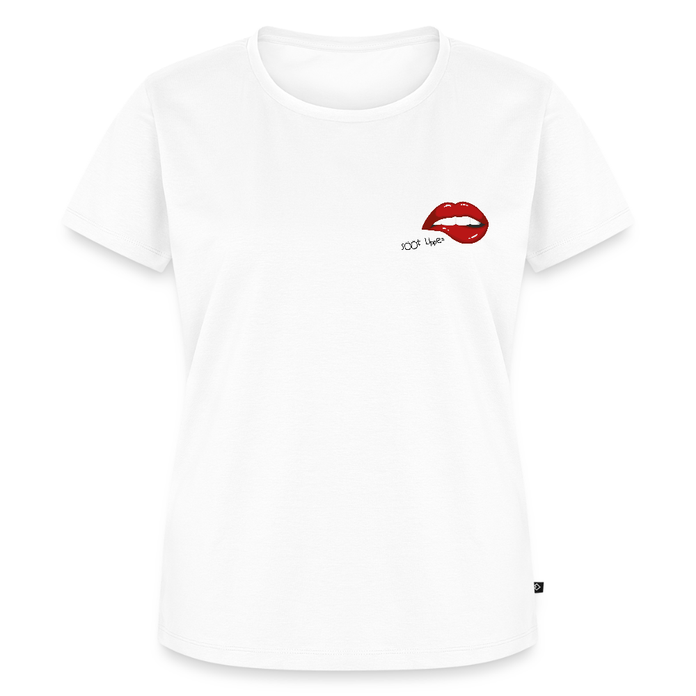 Damen Premium Bio T-Shirt - sööt Lippen - Weiß