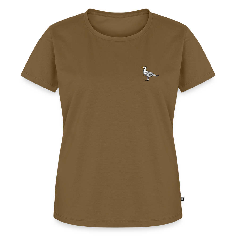 Möwe - Damen Premium Bio T-Shirt - Nussbraun