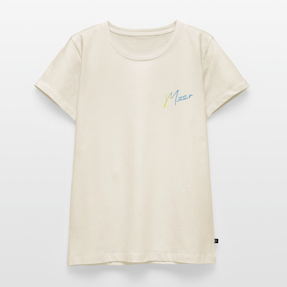 Damen Premium Bio T-Shirt - Meer - Naturweiß