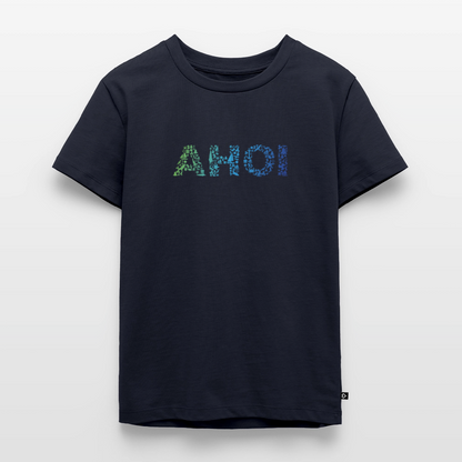 Kinder Premium T-Shirt - Ahoi doodles - Navy