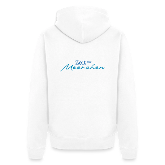 Herren Premium Kapuzenjacke - Zeit für Meerchen - Weiß