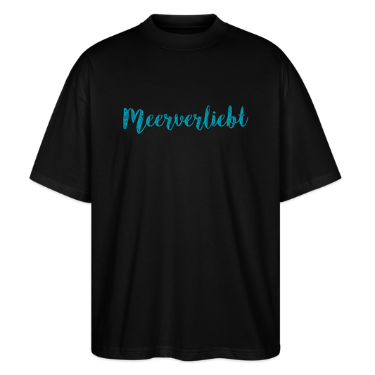 Unisex Oversize Bio-T-Shirt - Meerverliebt - Schwarz