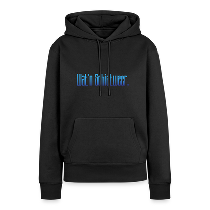 Damen Premium Hoodie - wat'n Schietweer - Schwarz