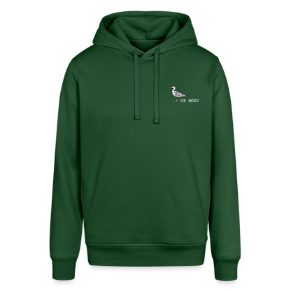 Unisex Bio-Hoodi - de Mööv (weiss) - Flaschengrün