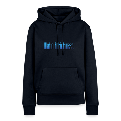 Damen Premium Hoodie - wat'n Schietweer - Navy