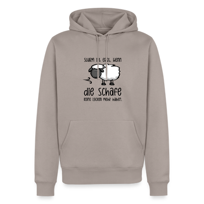 Herren Premium Hoodie - Schaf - Taupe