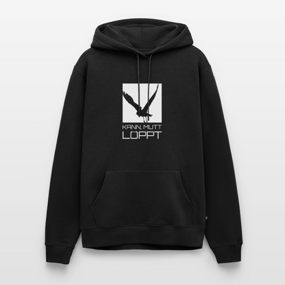 Herren Premium Hoodie - kann, mutt, löppt - Schwarz