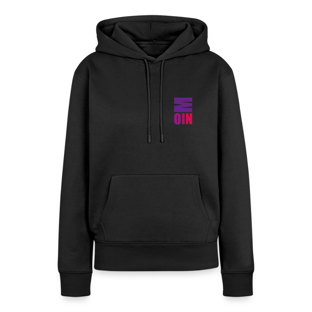 Damen Premium Hoodie - Moin - Schwarz