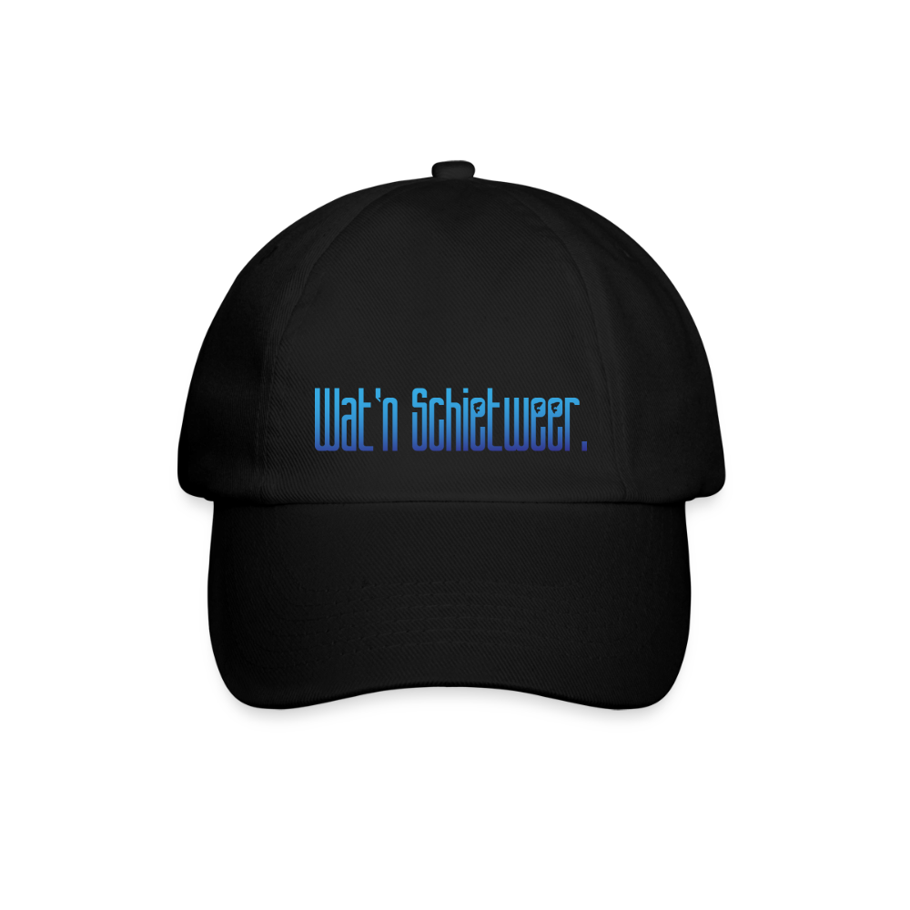 Baseballkappe - wat'n Schietweer - Schwarz/Schwarz