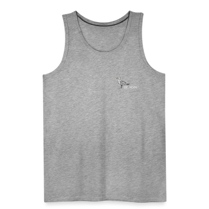 Männer Premium Tank Top - de Mööv (weiss) - Grau meliert