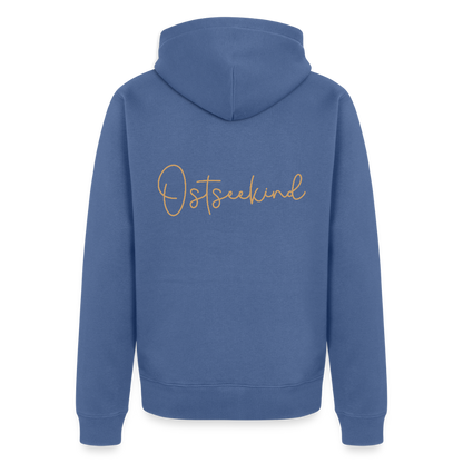 Männer Premium Kapuzenjacke - Ostseekind - Taubenblau
