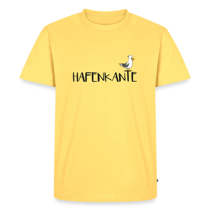 Hafenkante - Herren Premium Bio T-Shirt - Pastellgelb
