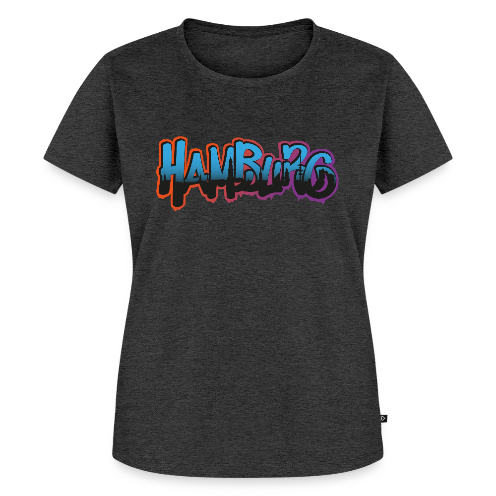 Damen Premium Bio T-Shirt - Hamburg - Anthrazit meliert