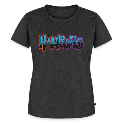 Damen Premium Bio T-Shirt - Hamburg - Anthrazit meliert