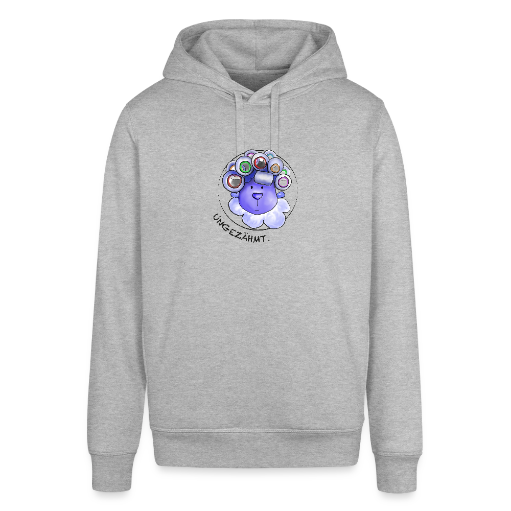Unisex Bio-Hoodie - Schaf ungezähmt - Grau meliert