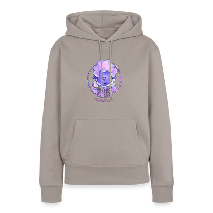 Frauen Premium Hoodie - Eigenwollig - Taupe