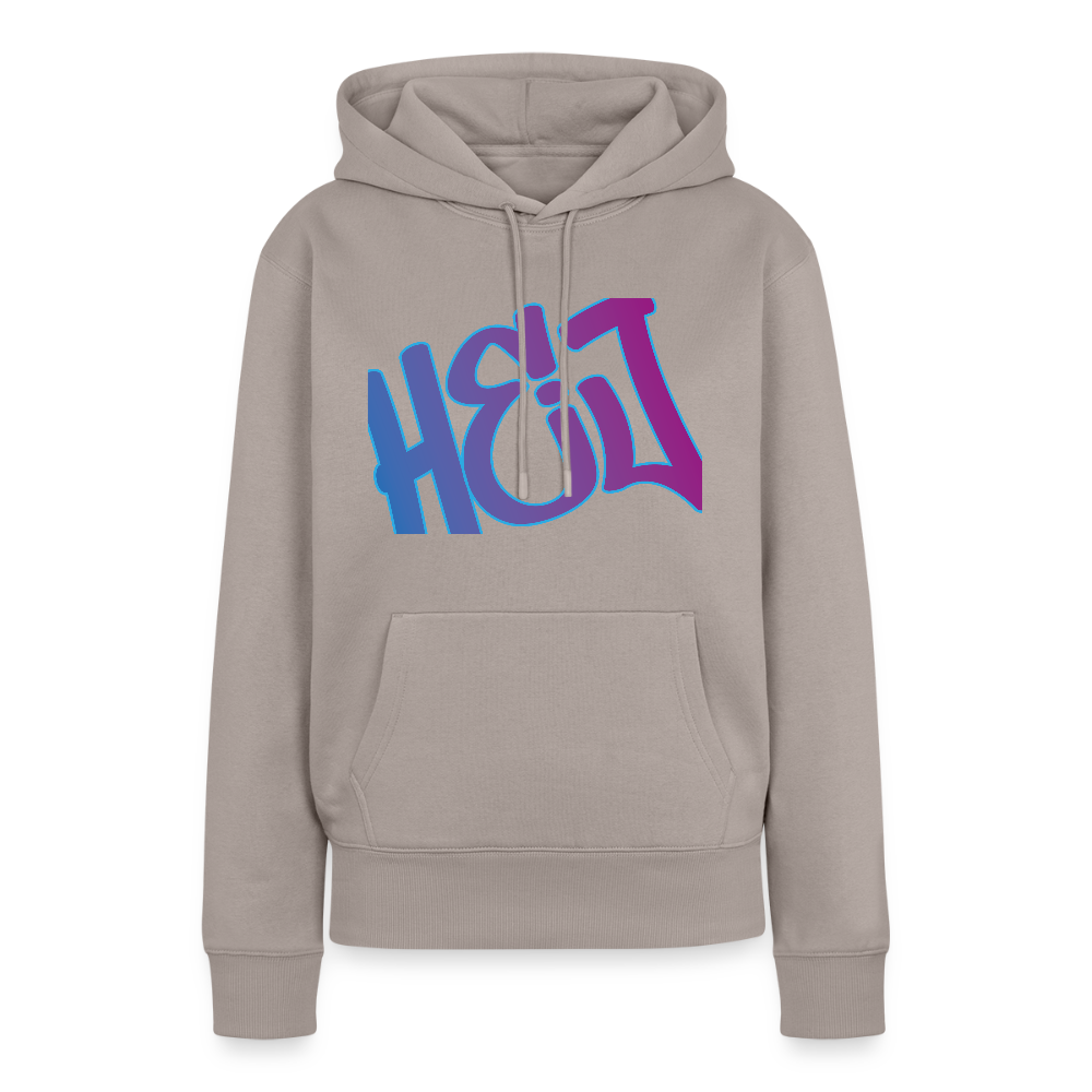 Damen Premium Hoodie - Hej - Taupe