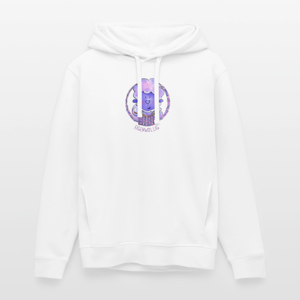 Unisex Bio-Hoodie - Eigenwollig - Weiß