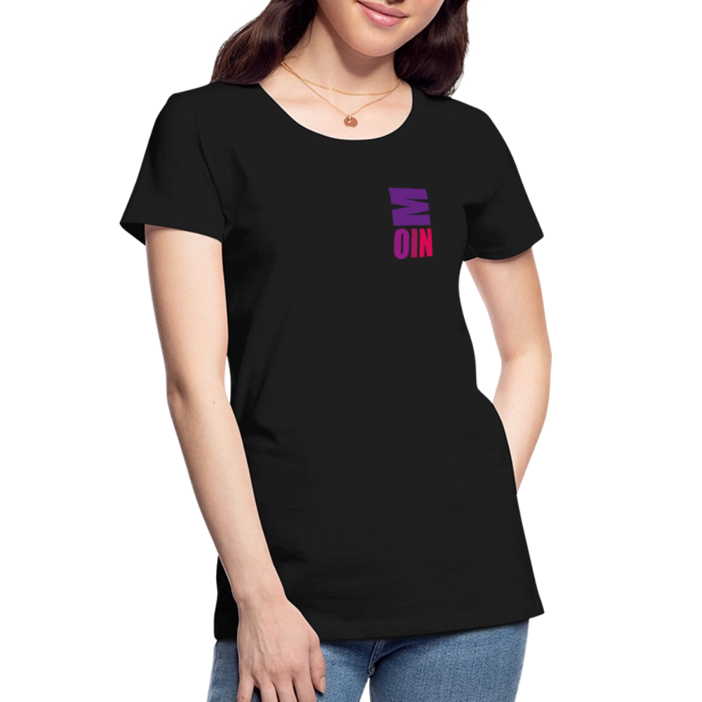 Frauen Premium Bio T-Shirt - Moin - Schwarz