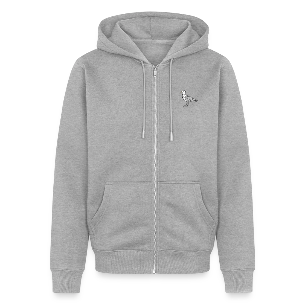 Möwe - Herren Premium Kapuzenjacke - Grau meliert