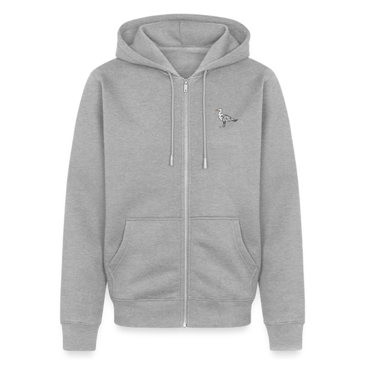Möwe - Herren Premium Kapuzenjacke - Grau meliert
