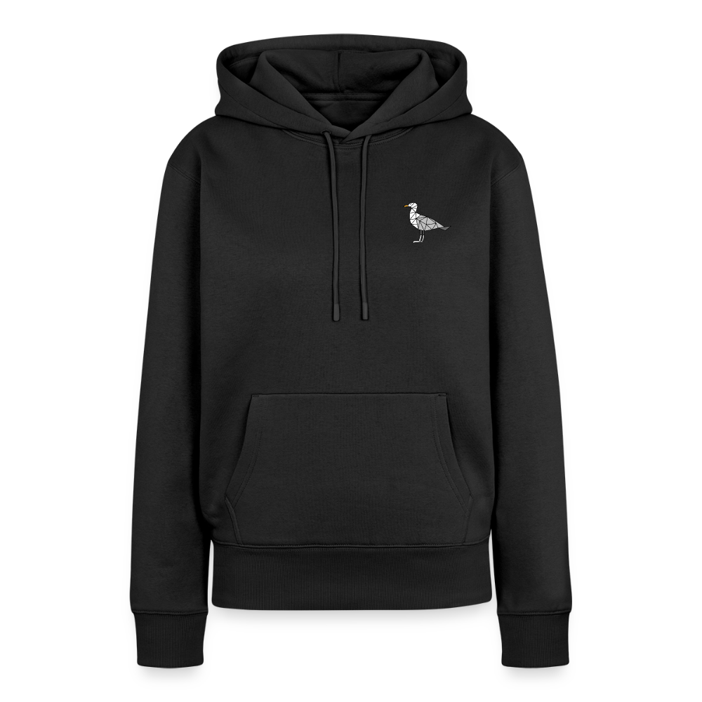 Möwe - Damen Premium Hoodie - Schwarz