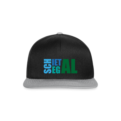 Snapback Cap - Schietegal - Schwarz/Grau