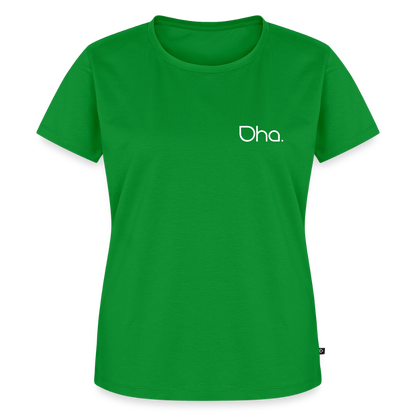 Oha (weiß) - Damen Premium Bio T-Shirt - Grün
