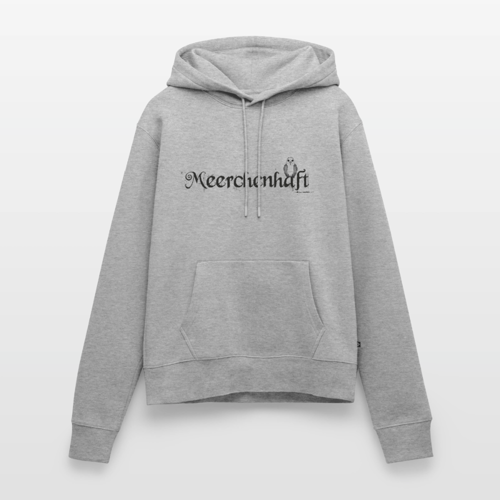 Meerchenhaft Damen Premium Hoodie im nordischen Stil - Grau meliert