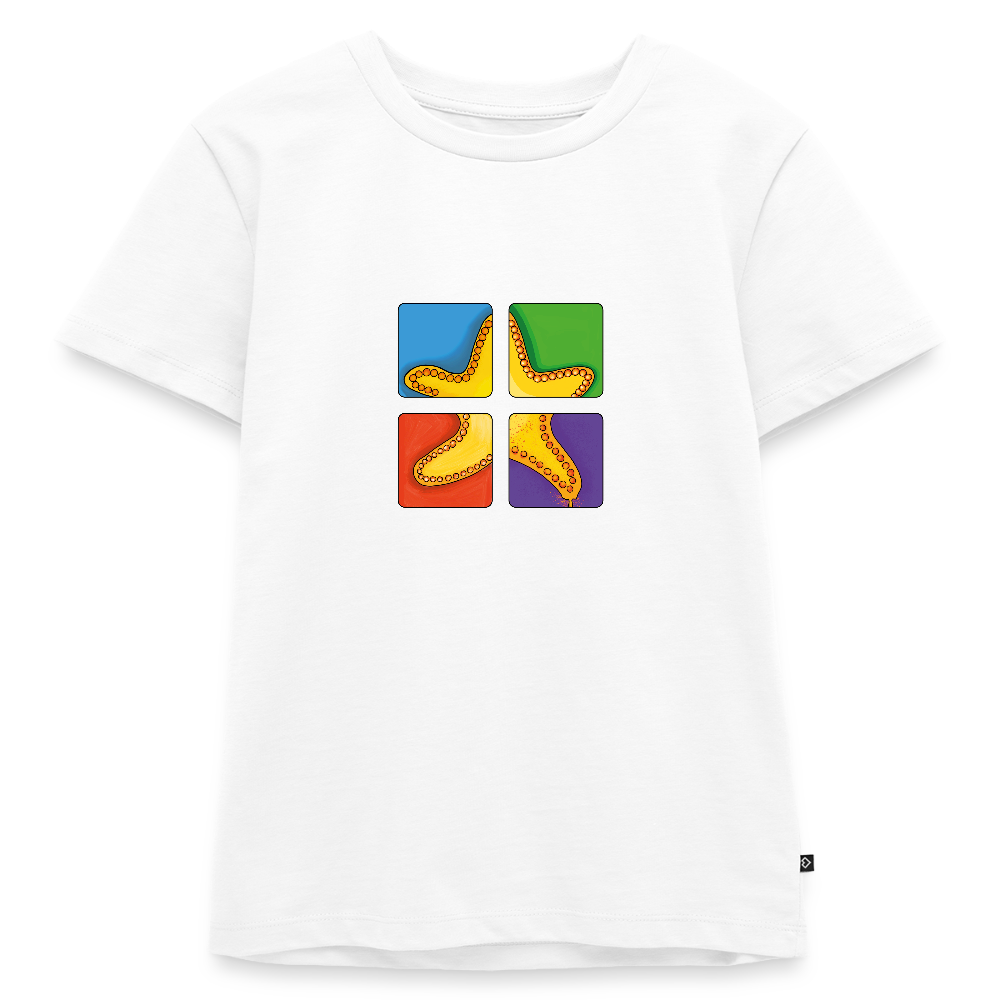 Kinder Premium T-Shirt - Seestern - Weiß