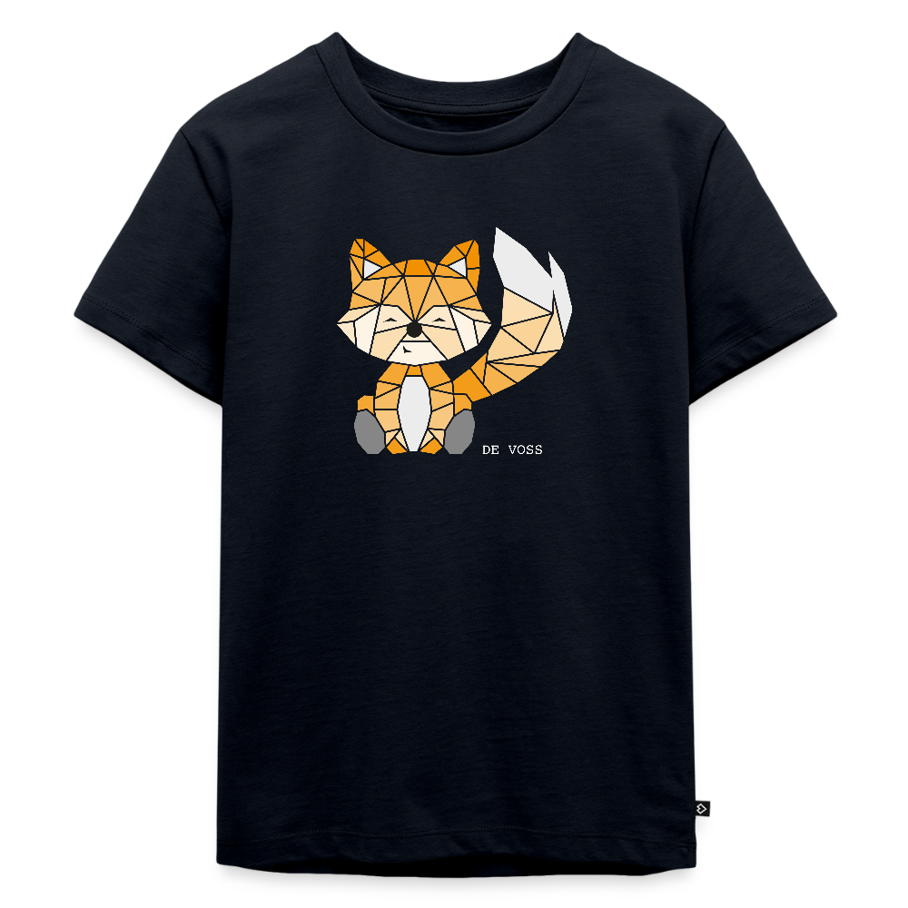 Kinder Premium T-Shirt - De Voss (weiss) - Navy