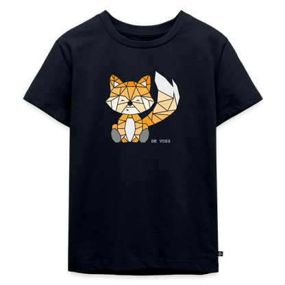 Kinder Premium T-Shirt - De Voss (weiss) - Navy