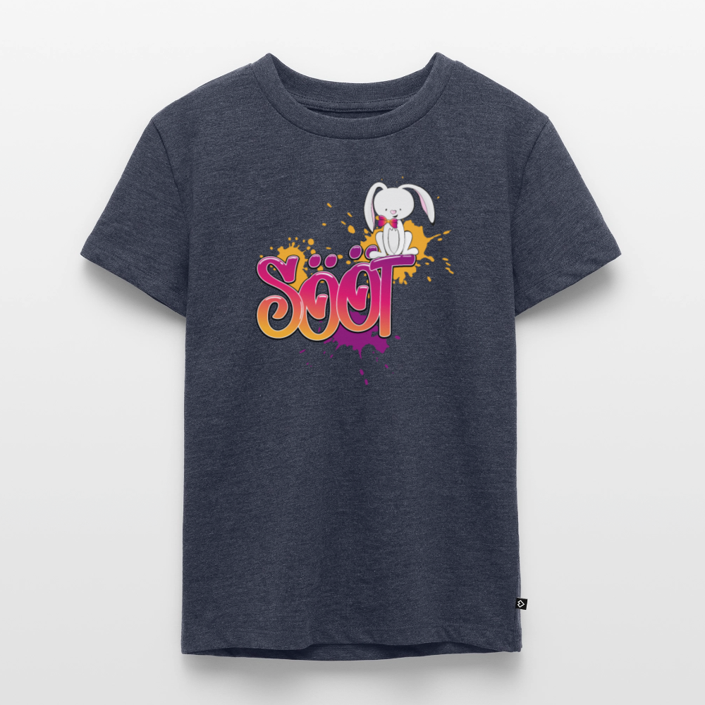 Kinder Premium T-Shirt - sööt Haas - Jeansblau 