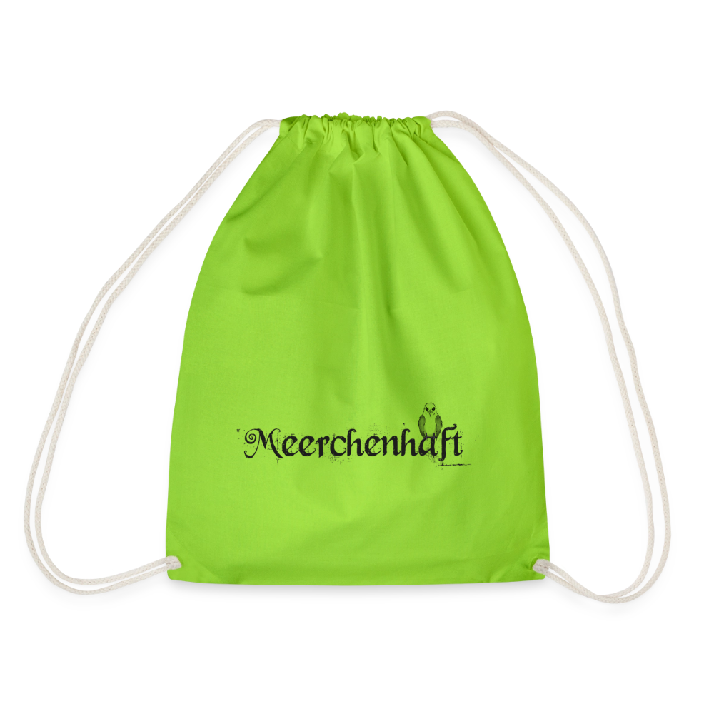Meerchenhaft Turnbeutel - Neongrün