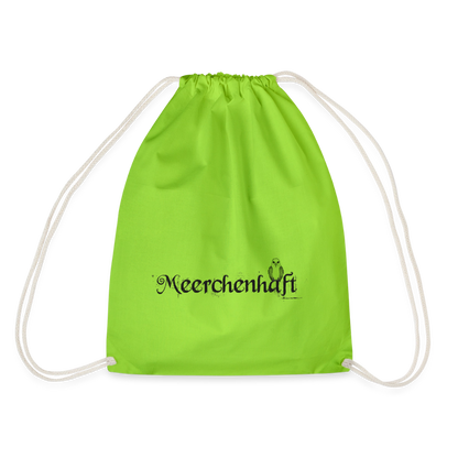 Meerchenhaft Turnbeutel - Neongrün
