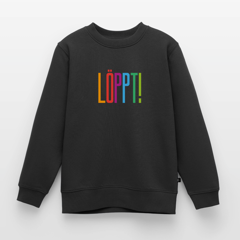 Kinder Premium Pullover - Löppt! - Schwarz