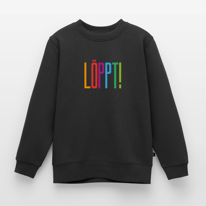 Kinder Premium Pullover - Löppt! - Schwarz